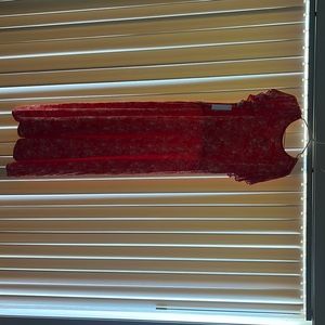 Ladies orange and white flower full length dress